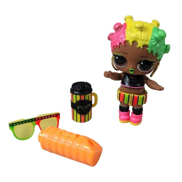 LOL Surprise Doll Blacklight Jammin Lights Series Lights Glitter Glow Neon 9 PCS - Picture 1 of 11